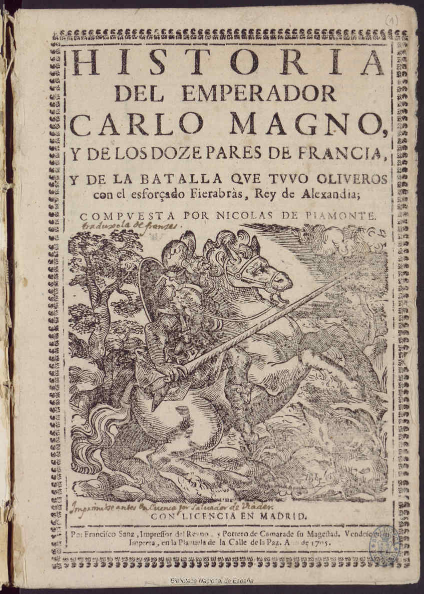 Historia del emperador Carlo Magno