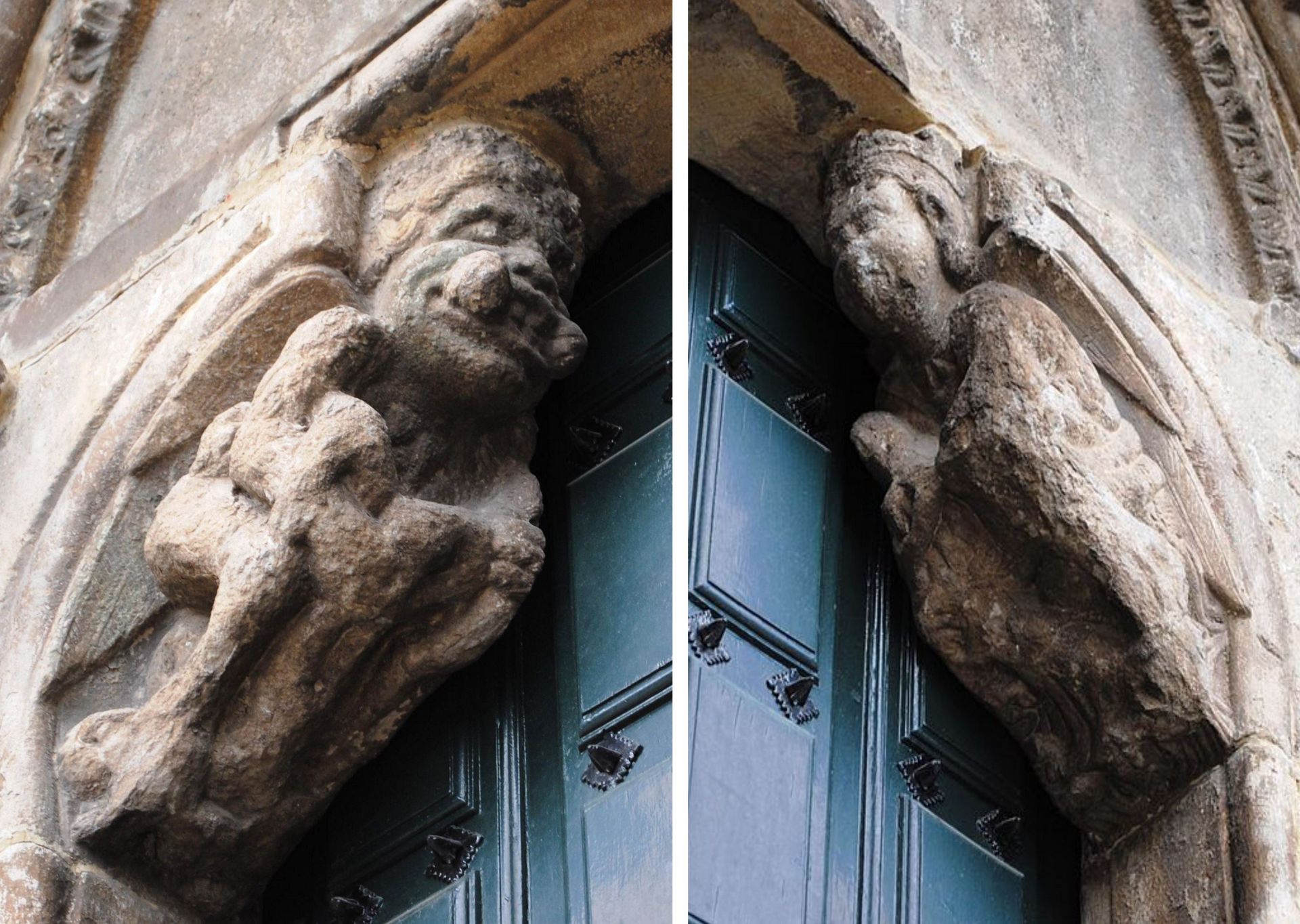 Mochetas de la iglesia de San Juan de Portomarín