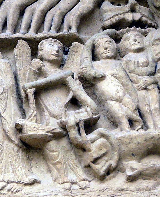 Tímpano de Sangüesa (detalle del Juicio Final)