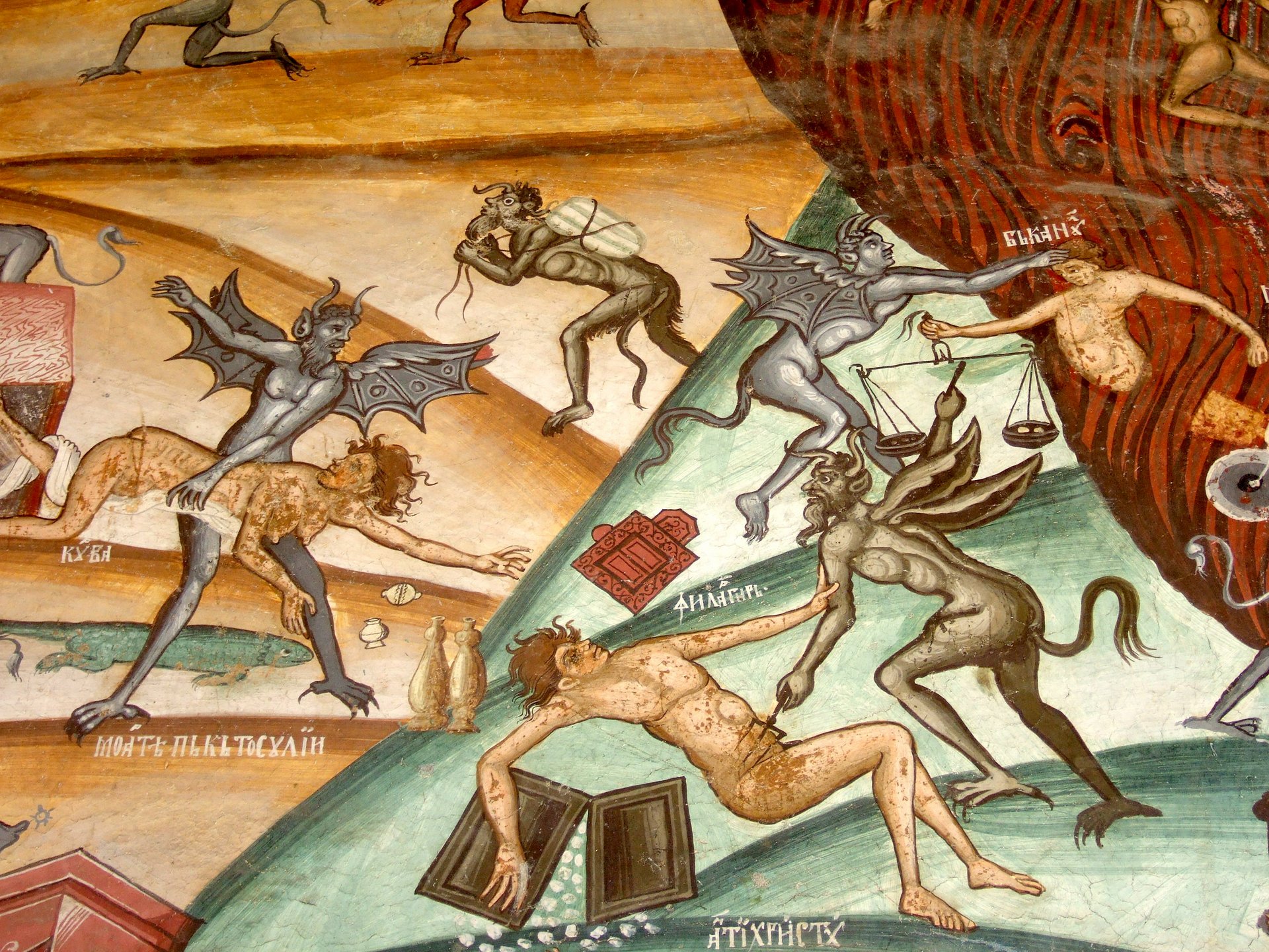 Fresco del monasterio de Horezu