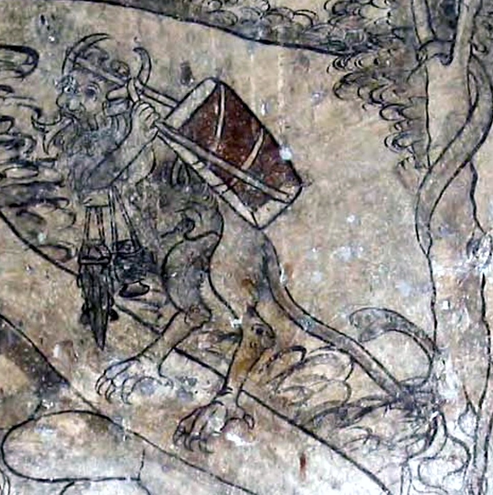 San Austín y el diablo
