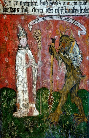 San Austín y el diablo