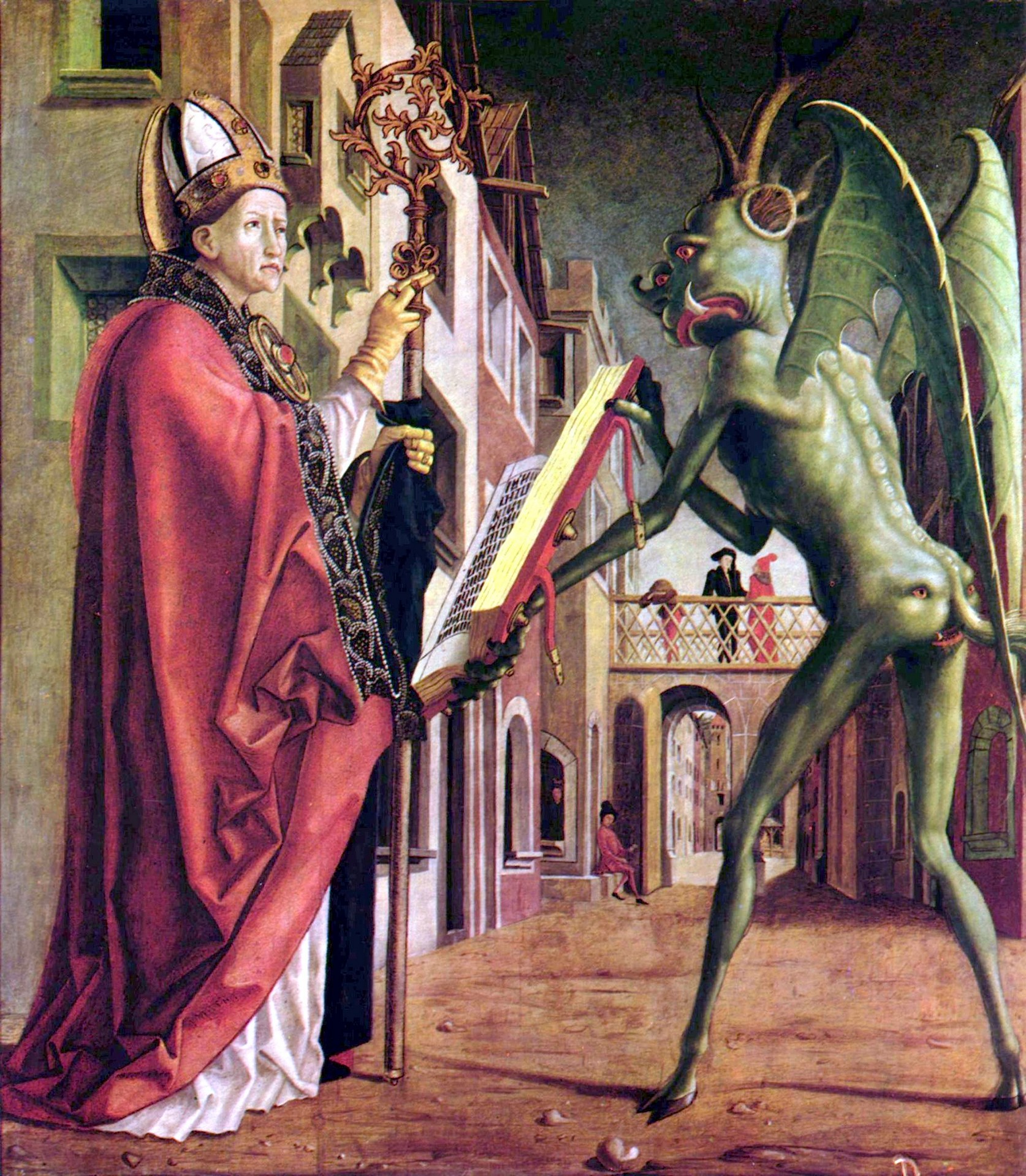 San Austín y el diablo