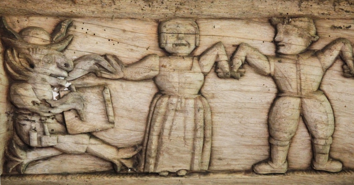 Relieve de la capilla de San Sebastián de Faouët