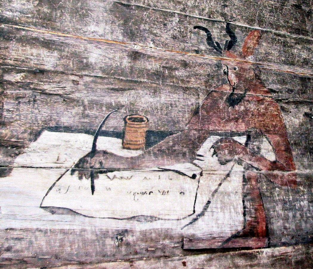 Panel de la iglesia de San Juan Bautista en Orawka